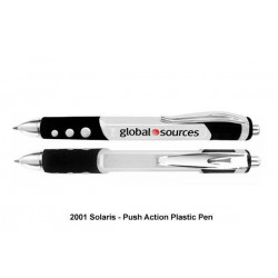 2001 Solaris - Push Action Ball Plastic Pen, Promotional Gifts, Promotional Gift, Singapore